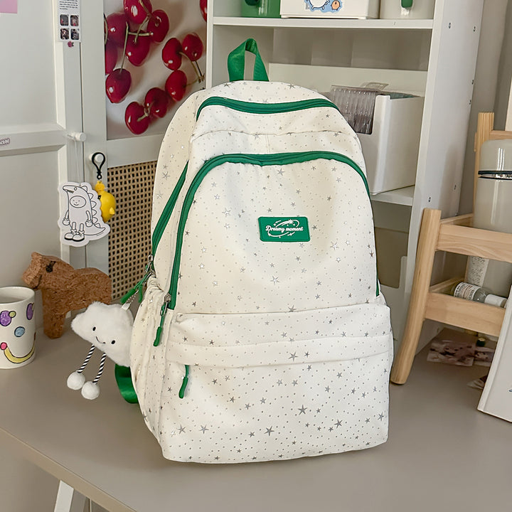 Star-Print Spacious Backpack Stornfield