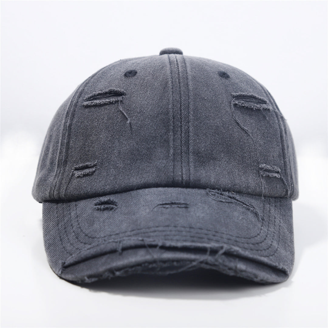 Women's washed baseball cap with destroyed look Stornfield