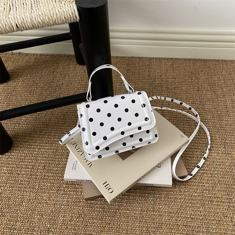 Polka Dot Patterned Mini Crossbody Bag