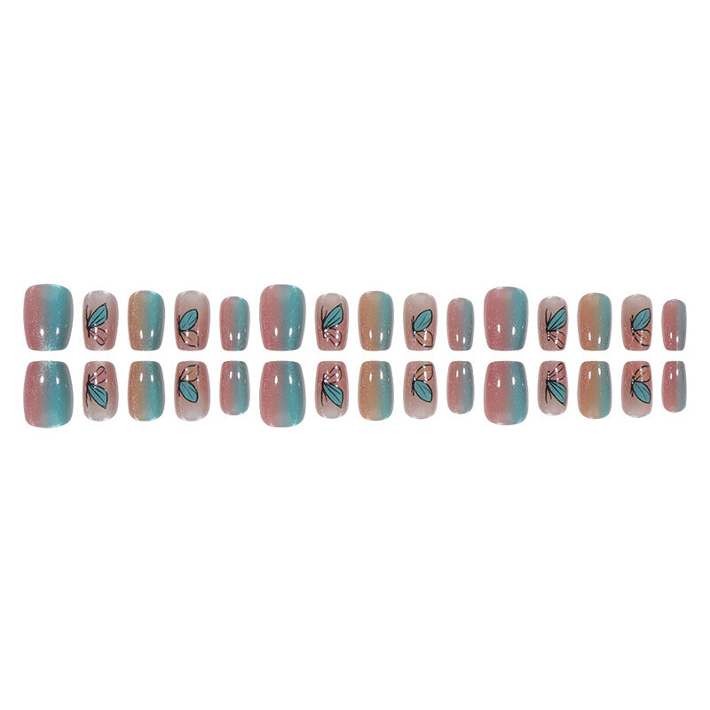 Floral-Inspired Press-On Nail Set Stornfield