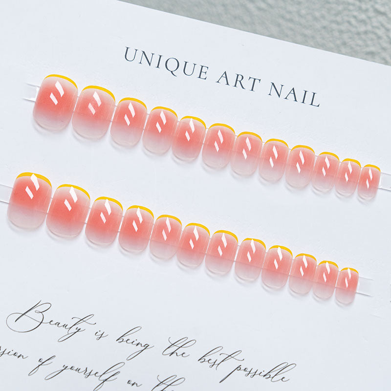Stylish French Tip Press-On Nails