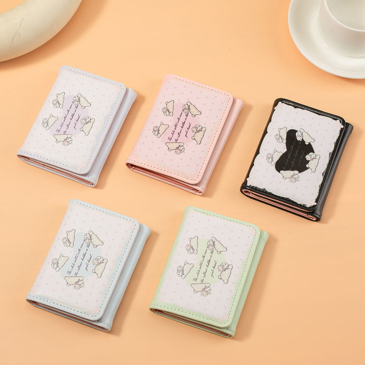 Cute Bunny-Themed Multi-Compartment Card Wallet