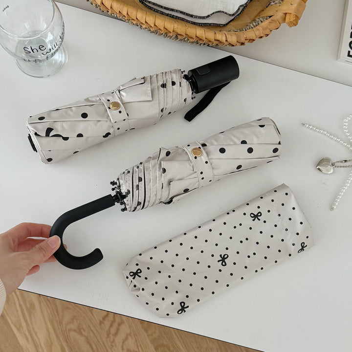 Ladies compact umbrella with stylish polka dot design Stornfield