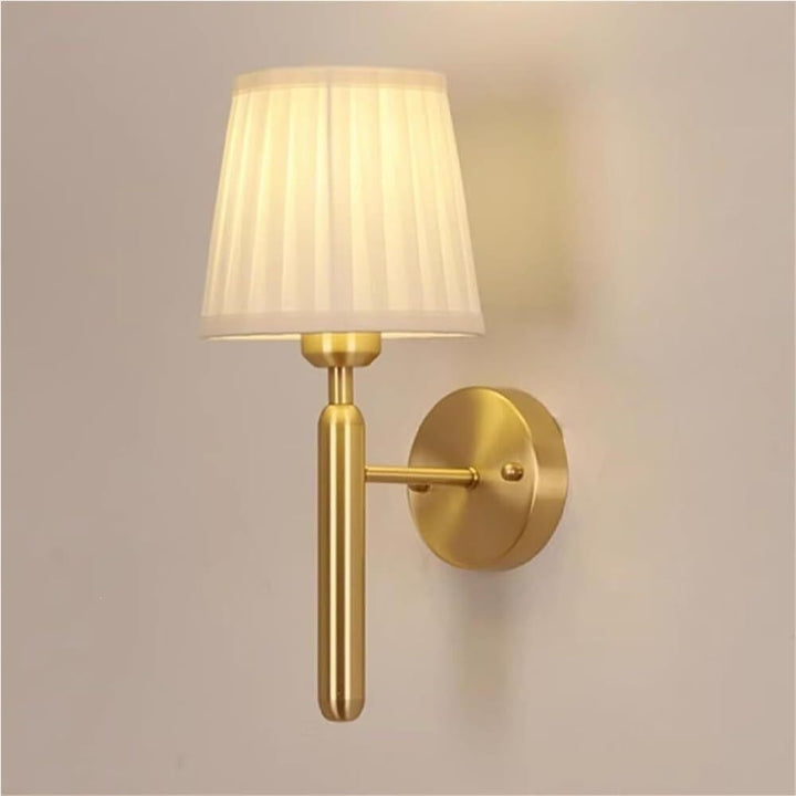 Adjustable Fabric Two-Arm Wall Light Fixture