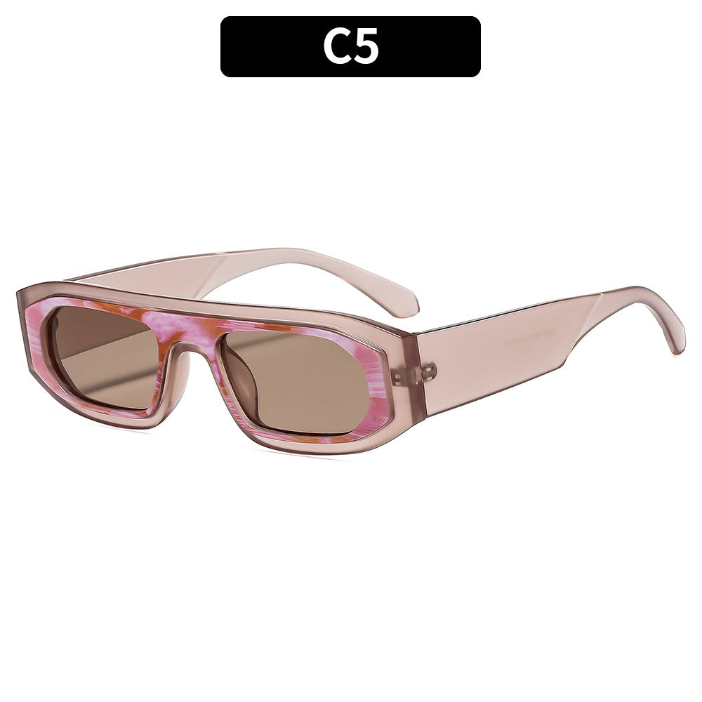 Geometric High-Frame Sunglasses