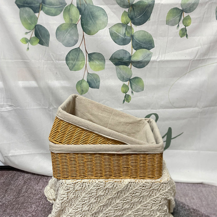 Handcrafted Rectangular Storage Basket Stornfield