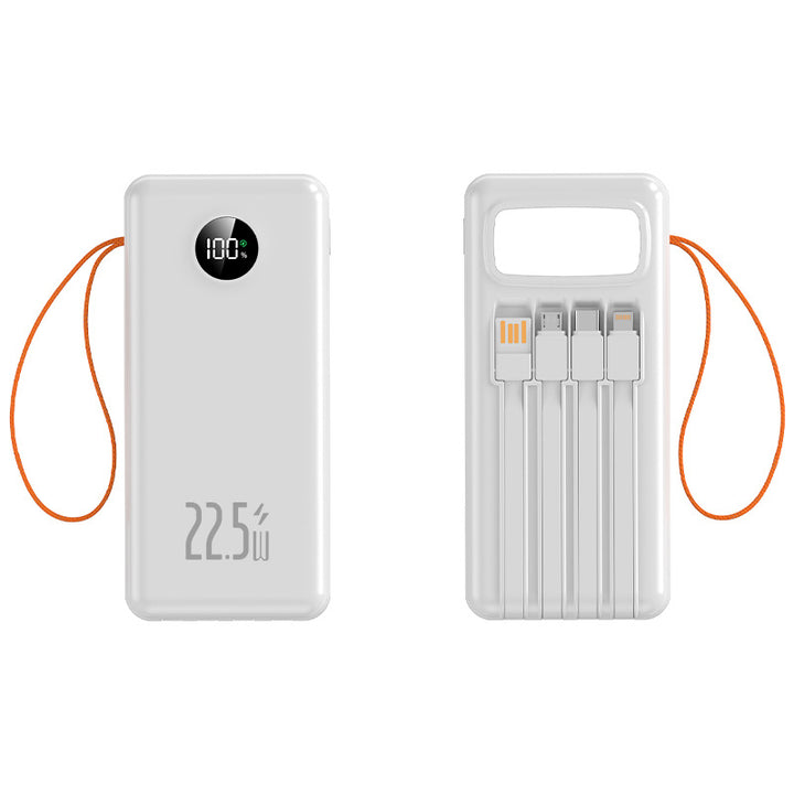 Portable Qi charging power bank with integrated fast charging function and digital display Stornfield