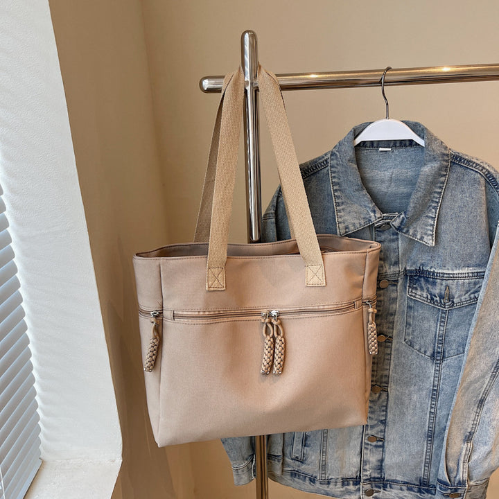 Versatile Zippered Canvas Tote Bag Stornfield