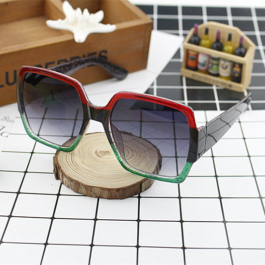 Ladies extravagant square sunglasses with unique design Stornfield
