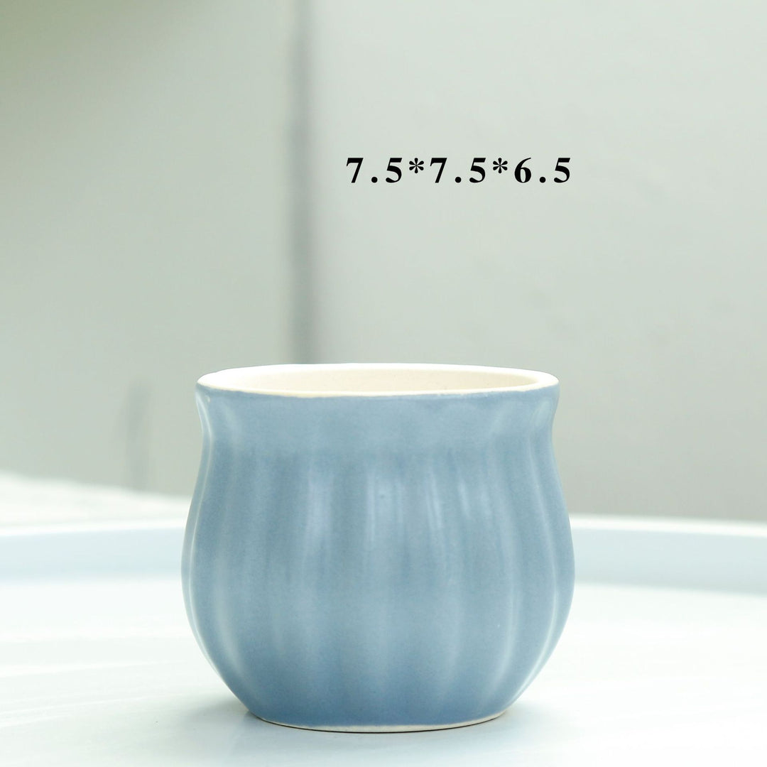 Modern Round Ceramic Planter Stornfeild