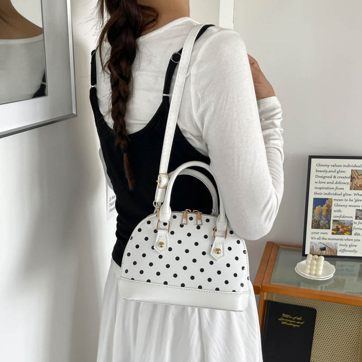 Polka Dot Handheld Satchel