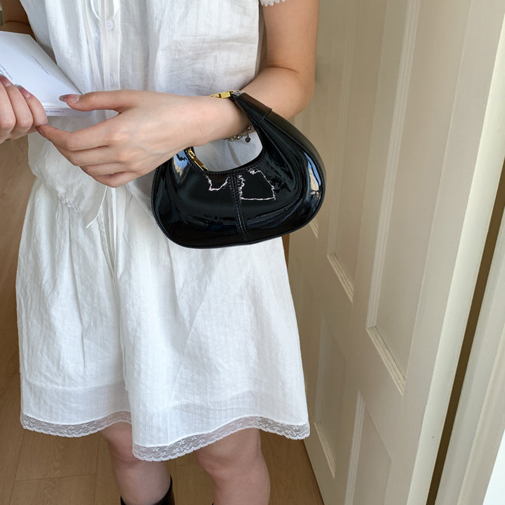 Glossy Patent Leather Evening Handbag Stornfield