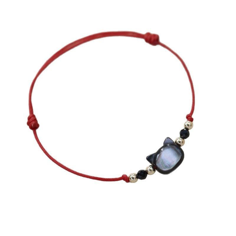 Adjustable Cat-Themed Charm Bracelet Stornfield