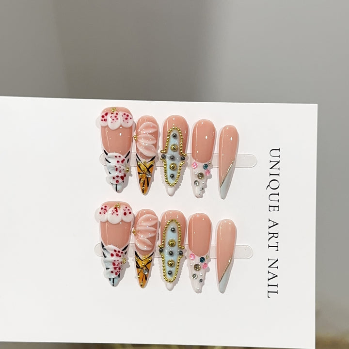 Artistic Press-On Nail Designs