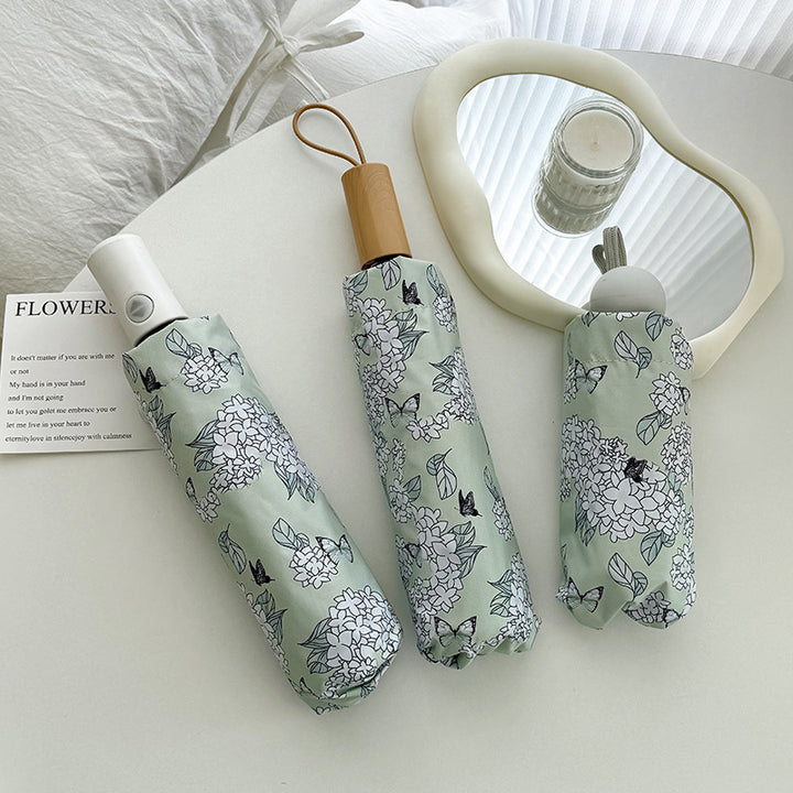 Women's Folding Umbrella with Innovative Floral Design Stornfield