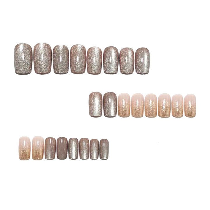 Elegant Artificial Nails with Glitter Accents Stornfield