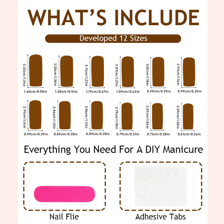Artificial nail set with aesthetic accents and elegant designs Stornfield