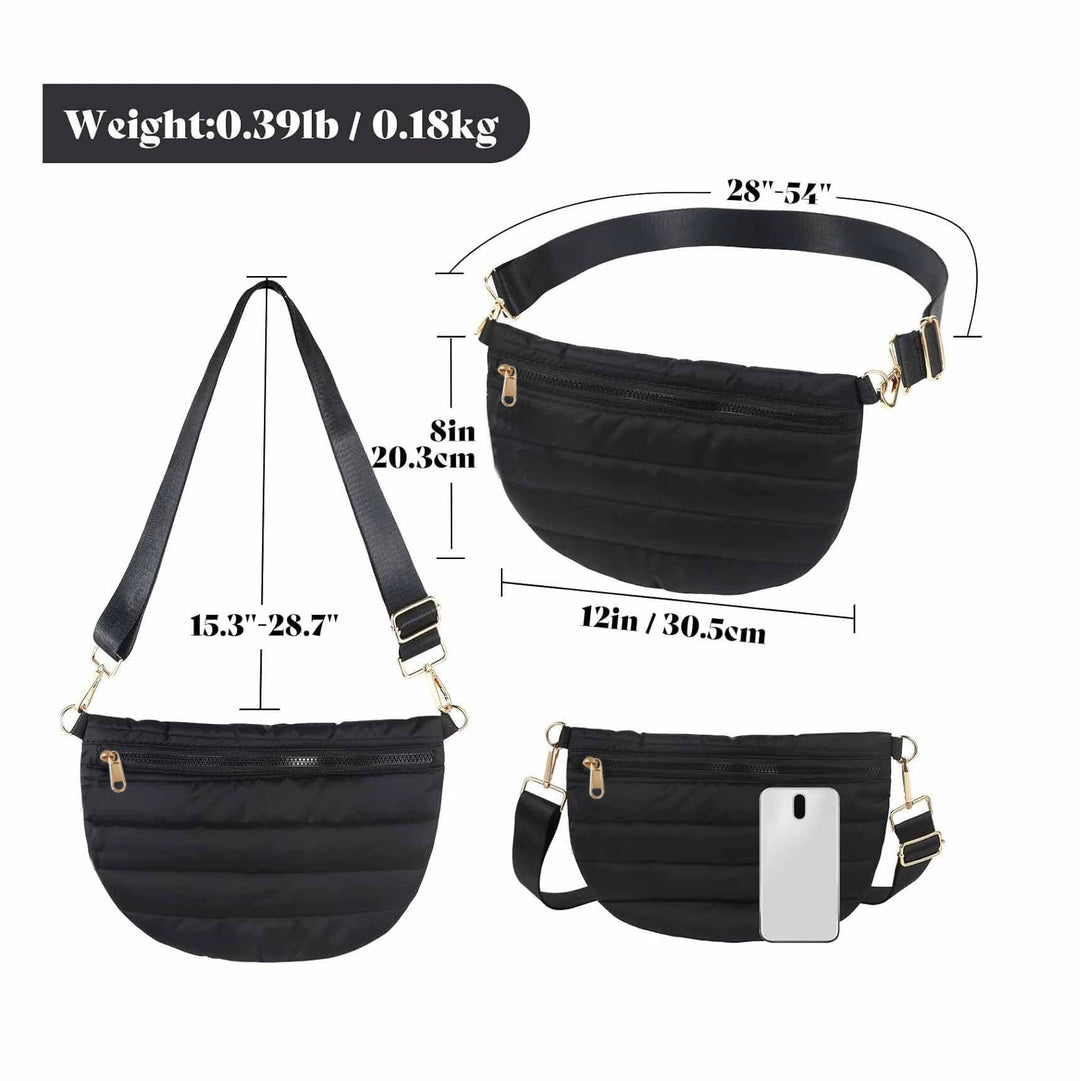 Women stylish shoulder bag with adjustable strap and multiple compartments Stornfield