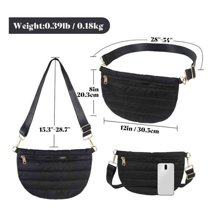 Women stylish shoulder bag with adjustable strap and multiple compartments Stornfield