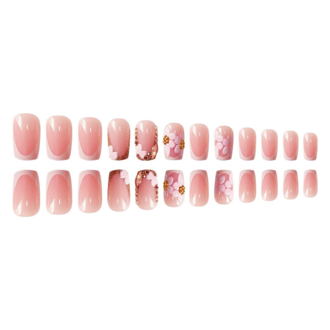 Chic Floral Press-On Nail Art Extensions Stornfield