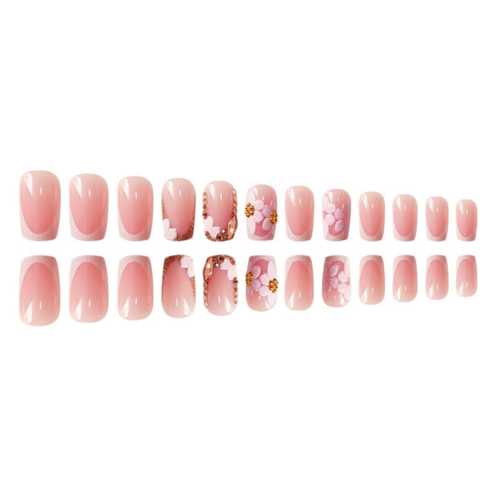 Chic Floral Press-On Nail Art Extensions Stornfield