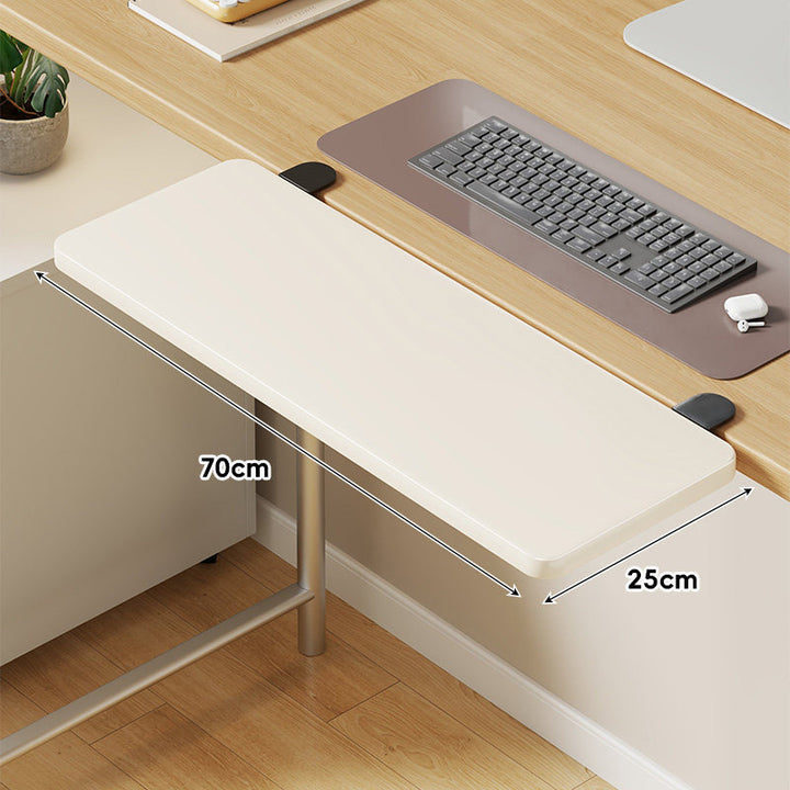 Extra-Wide Low-Profile Under-Desk Slide-Out Keyboard and Mouse Platform