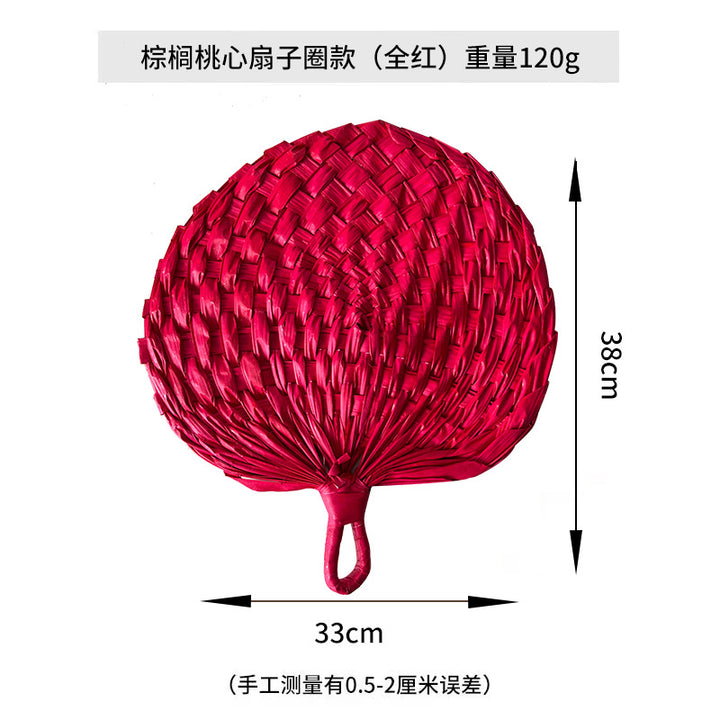 Women hand-woven fan made of natural material Stornfield