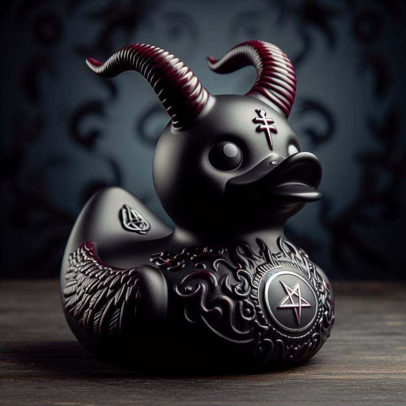 Decorative rubber duck with stylish haircut Stornfield