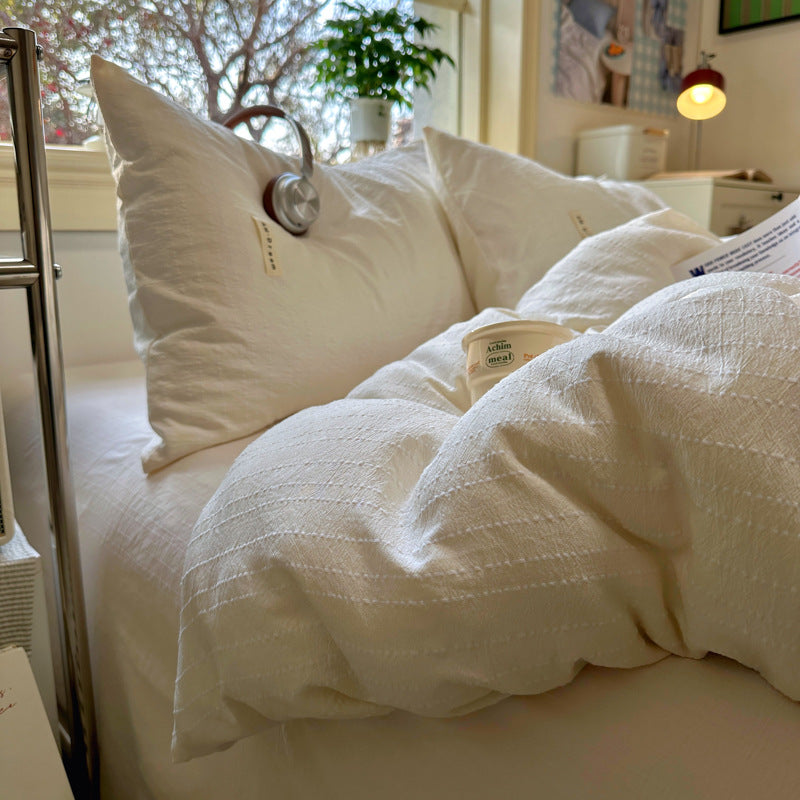 Elegant Textured Bedding Set