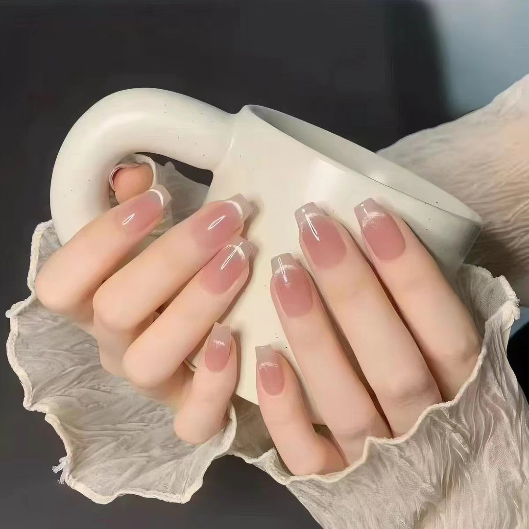Premium French Tip Press-On Nail Design Stornfield