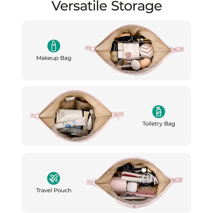 Cosmetic organizer bag with elegant design and multiple compartments Stornfield