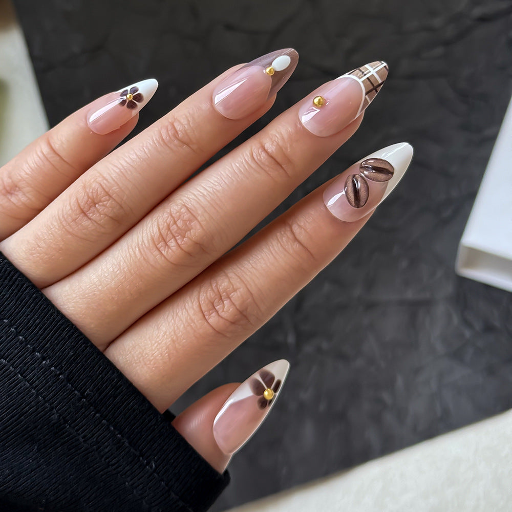 Elegant Floral Design Press-On Nail Art Set Stornfield
