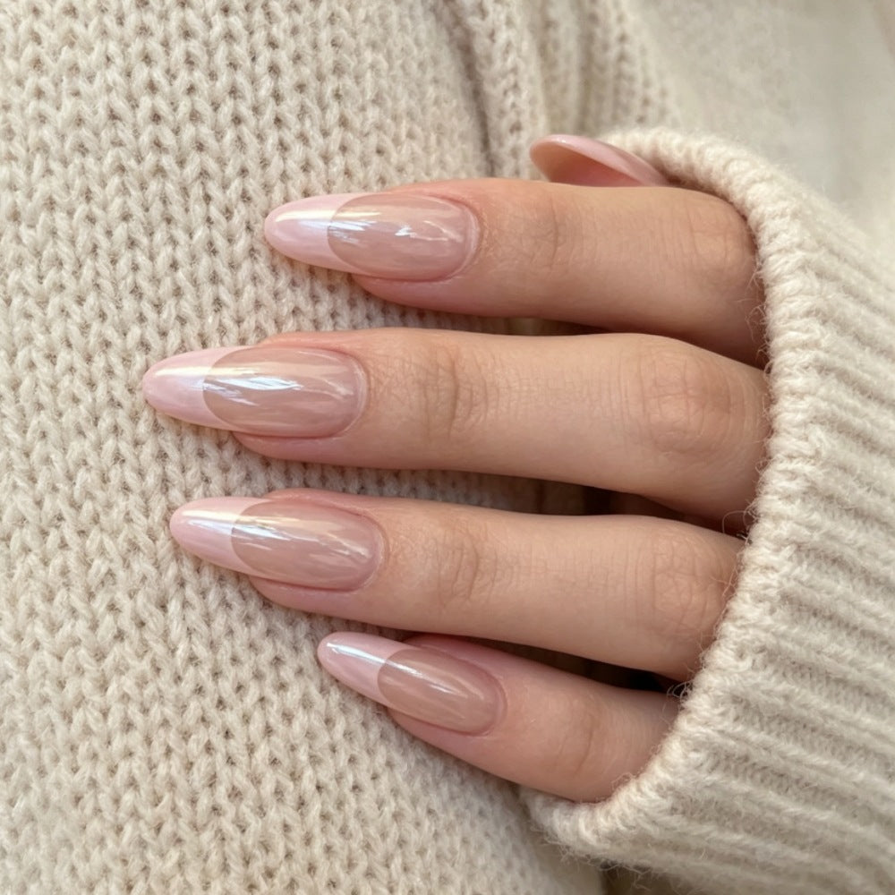 Artificial nails in elegant French design Stornfield