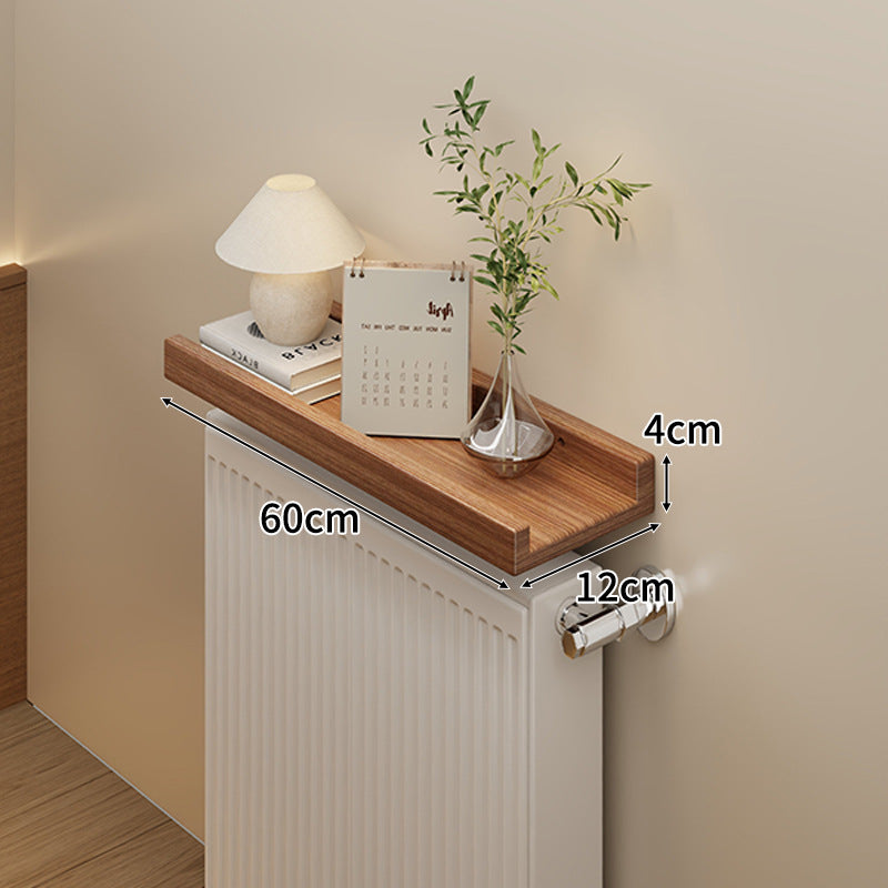 Long Slim Radiator Top Shelf Tray with Raised Edge and Heat‑Resistant Surface