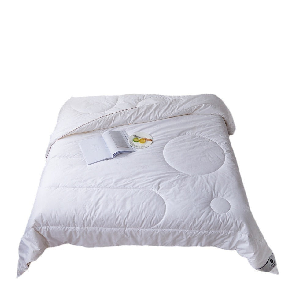 Lightweight Hypoallergenic Down-Alternative Comforter with Circular Quilted Pattern
