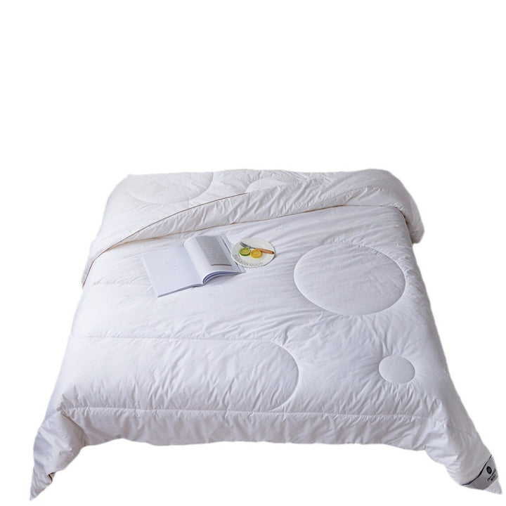 Lightweight Hypoallergenic Down-Alternative Comforter with Circular Quilted Pattern