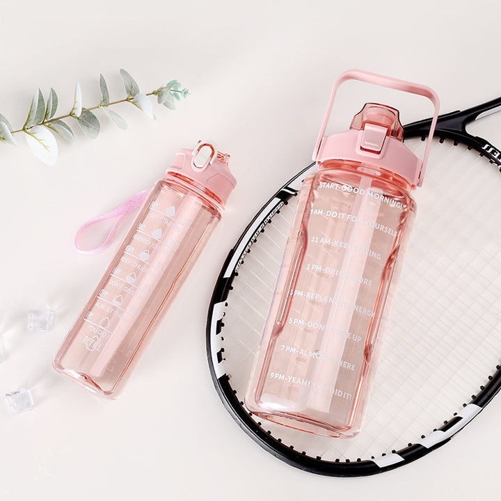 Women's Motivational Water Bottle with Time Markers Stornfield