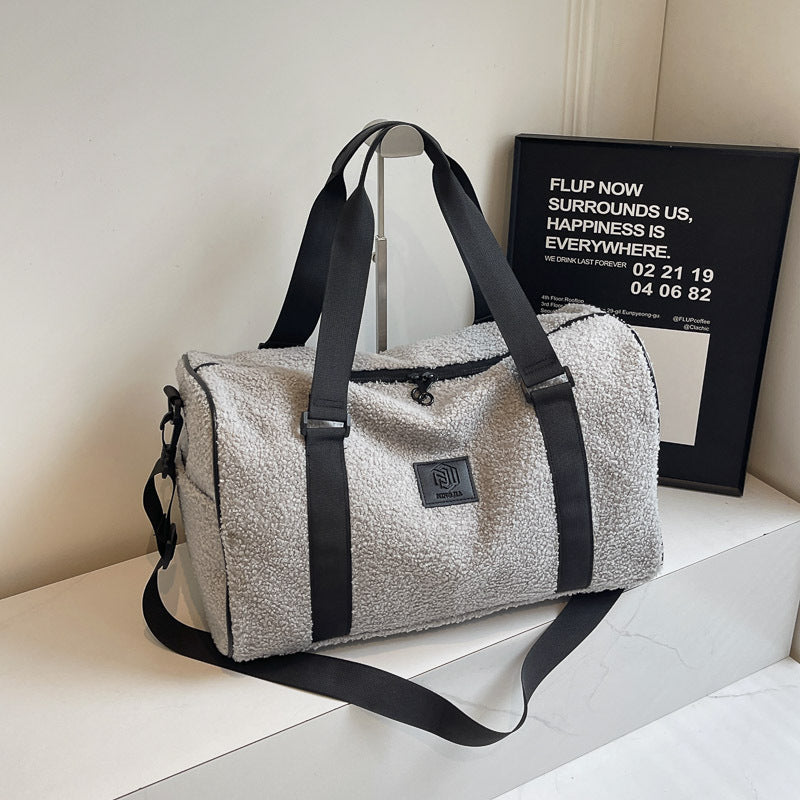 Cozy Fleece Travel Duffel Bag Stornfield