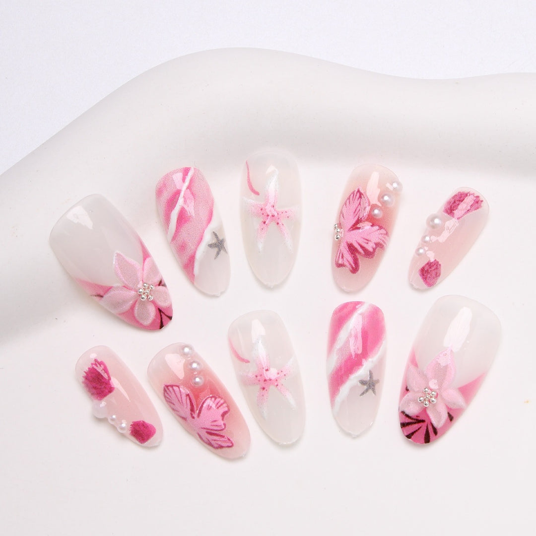 Floral Art Press-On Nail Set Stornfield 1790636645