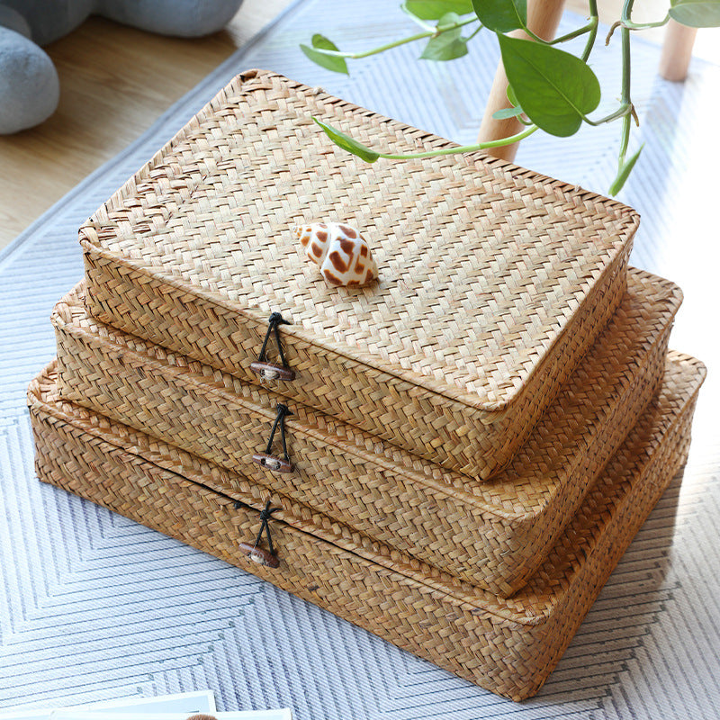 Unisex Handwoven Storage Box with Lid Stornfield