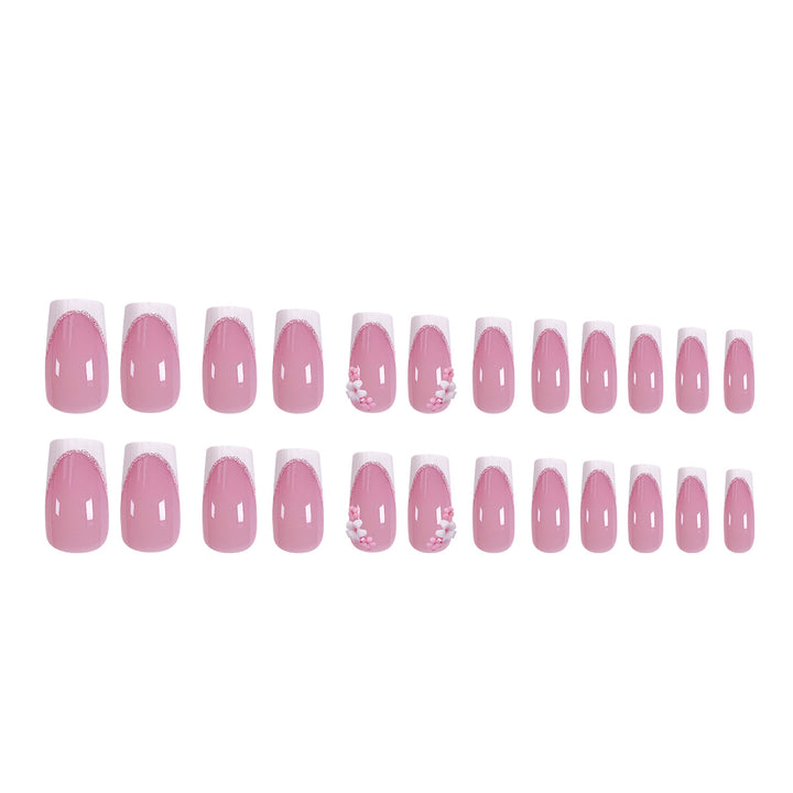 Elegant artificial nails with floral design Stornfield
