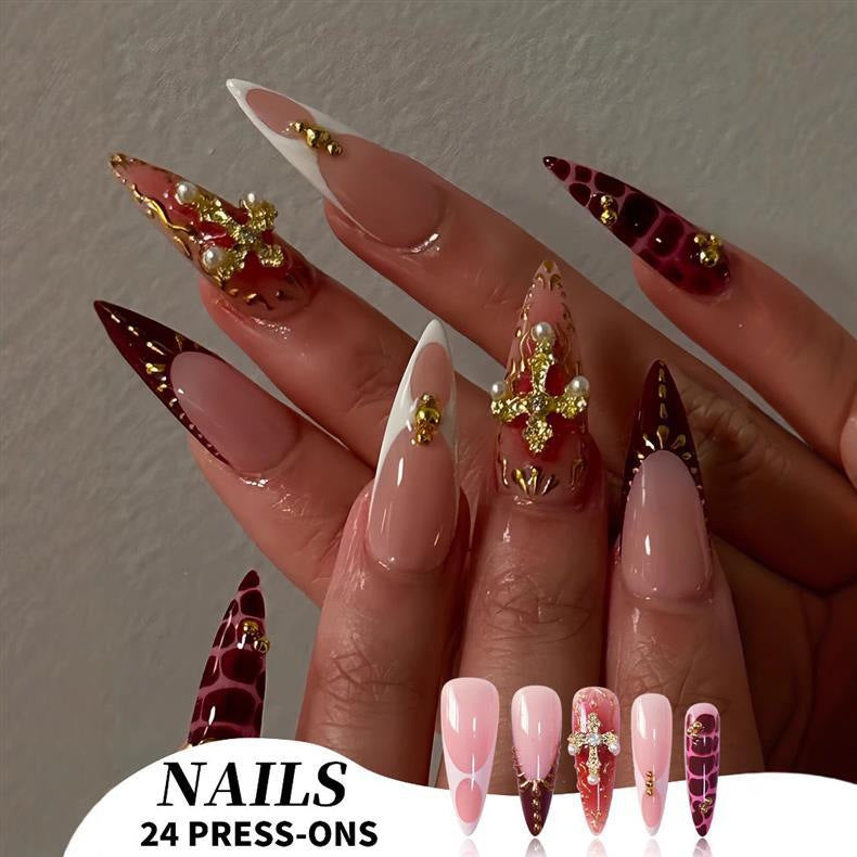 Elegant Stiletto Press-On Nail Set Stornfield