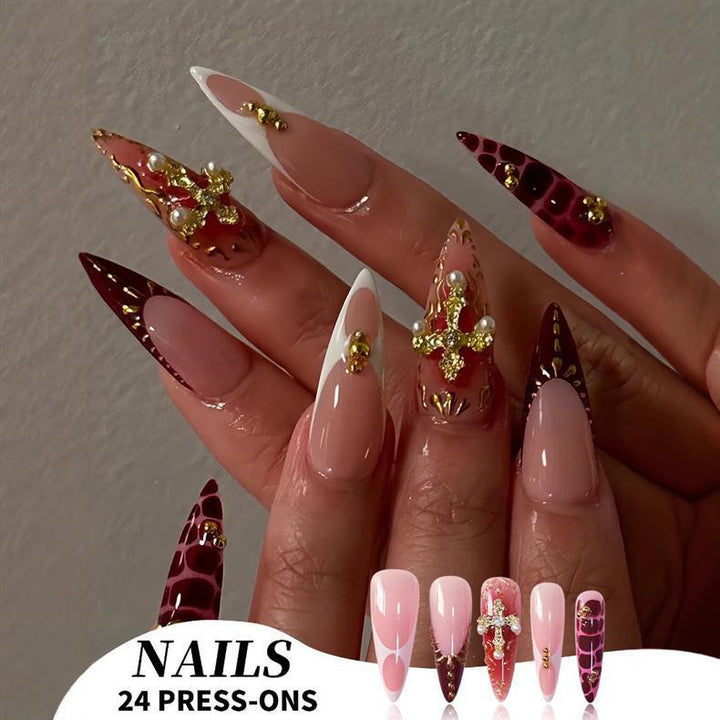 Elegant Stiletto Press-On Nail Set Stornfield