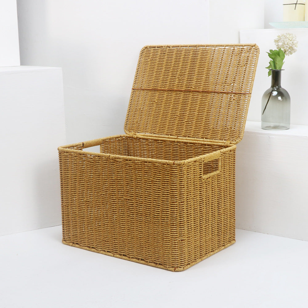 Woven Storage Chest with Lid Stornfield