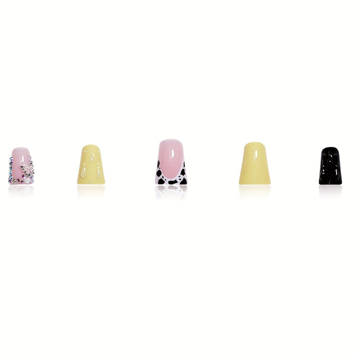 Artistic Multi-Texture Nail Extensions Stornfield