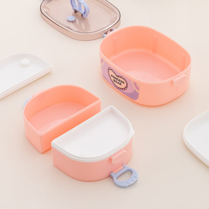 Dual-Compartment Lunch Box with Removable Insert