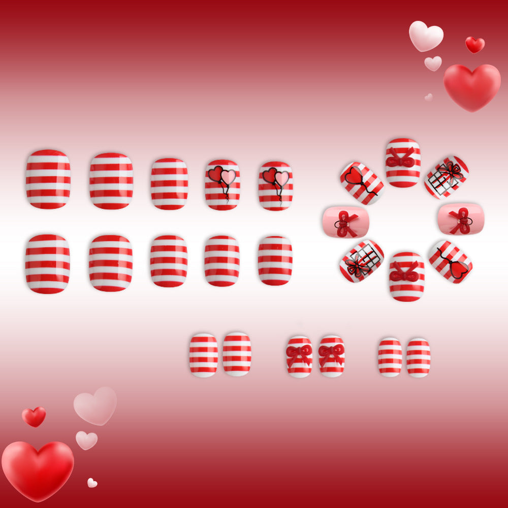Festive Heart and Balloon Nail Art Set Stornfield