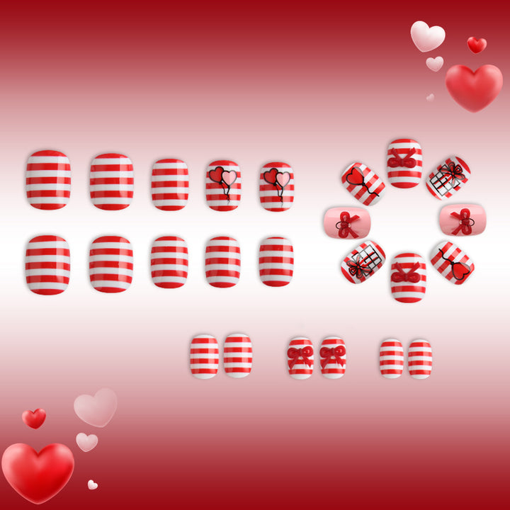 Festive Heart and Balloon Nail Art Set Stornfield