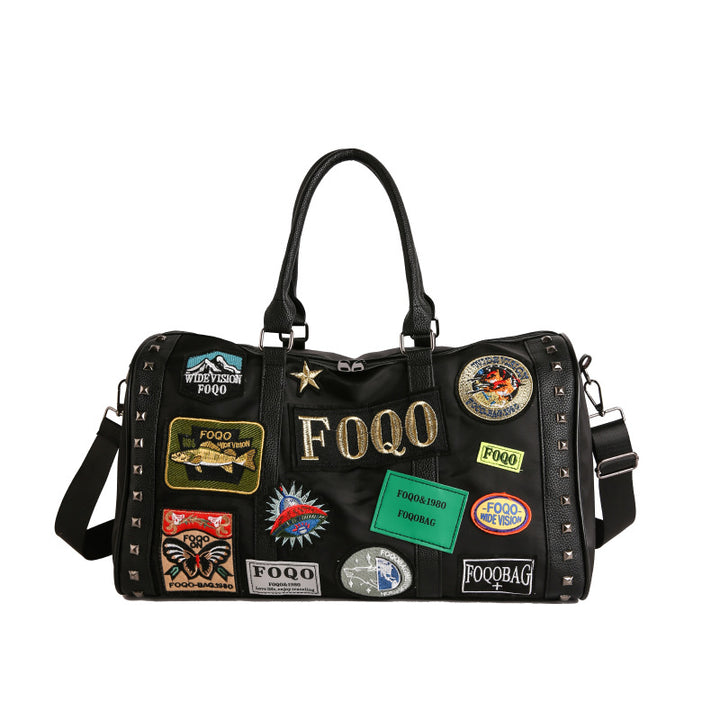 Stylish Patchwork Weekend Duffel Bag Stornfield