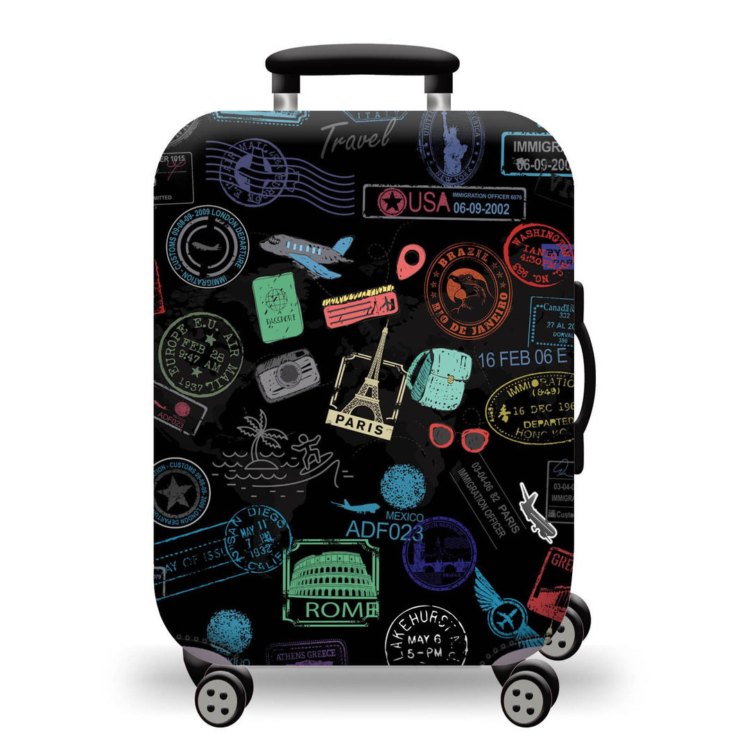 Unisex Hard-shell suitcase with stunning mountain landscape design Stornfield